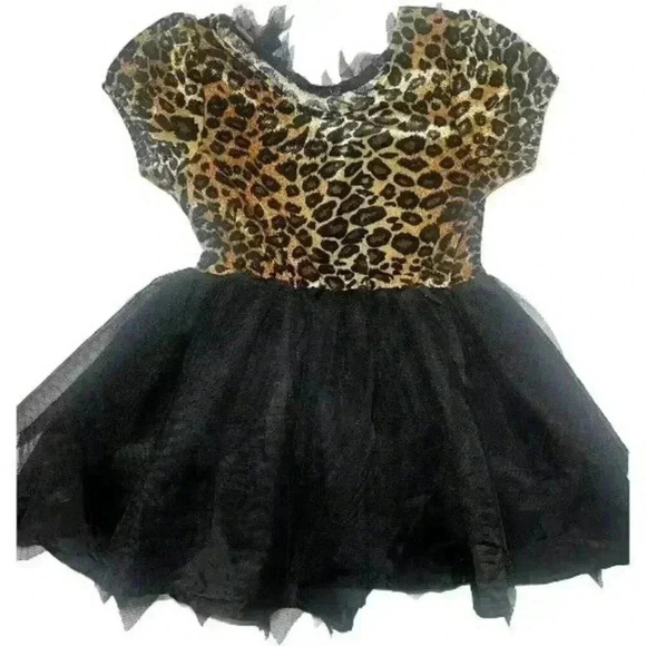 LEOPARD KITTY PRINCESS COSTUME XS 4 TCP CAT HALLOWEEN DRESS CHILDREN'S PLACE - Picture 3 of 8